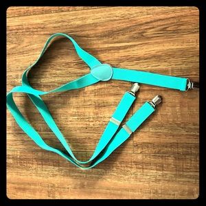 Teal suspenders